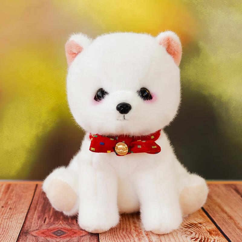 喏雅珘萌宠比熊犬毛绒玩具公仔可爱宠物会叫狗狗茶杯犬玩偶女生安抚