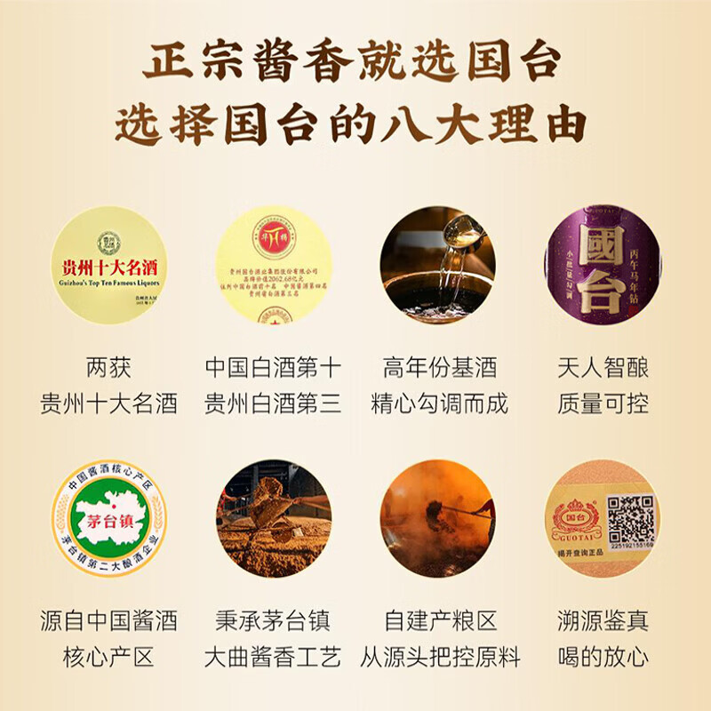 国台丙午马年 53度 酱香型白酒 500ml 礼盒包装 纯粮酿造 中秋送礼 53度 500mL 4瓶 国台·丙午马年钻【原箱发】