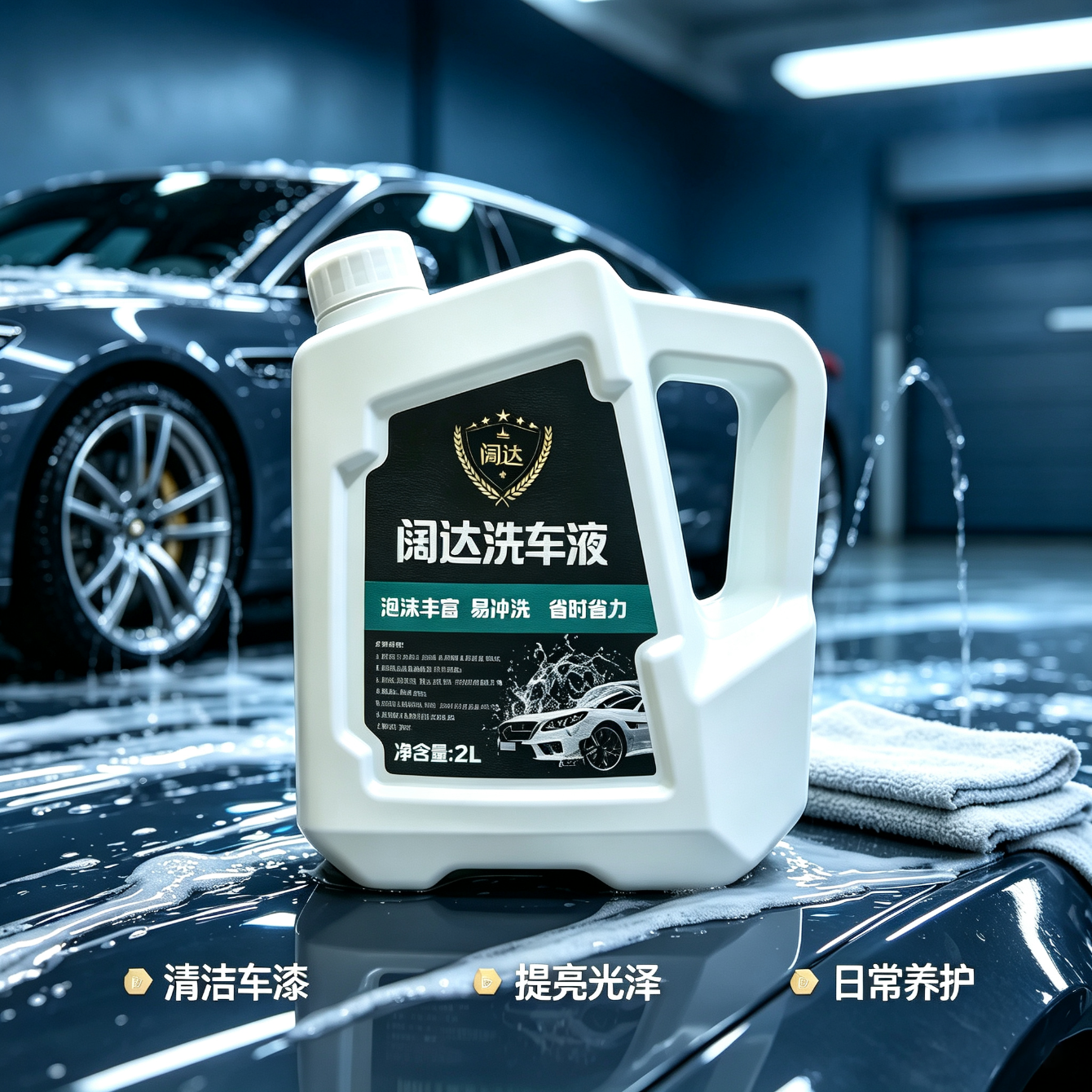 增香提亮洗车液高泡沫清洁剂白车黑车通用强力去污不伤车 SS级 升级款一桶2升装(增香提亮)