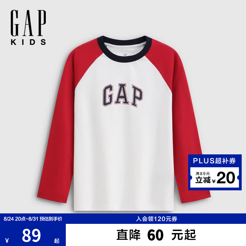 速 Gap早秋童装 集 1 插肩印花长袖T恤69元 2 - 86线报