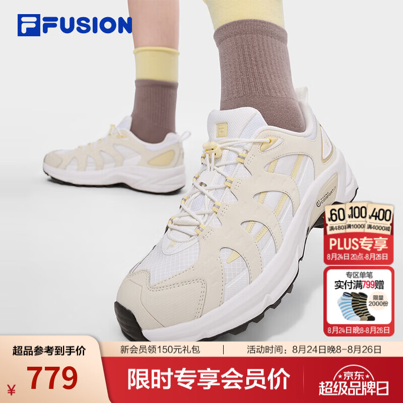 斐乐【田曦薇同款】Como X 2.0老爹鞋｜FUSION潮牌女士鞋 明亮白/豆腐白-BT 36.5