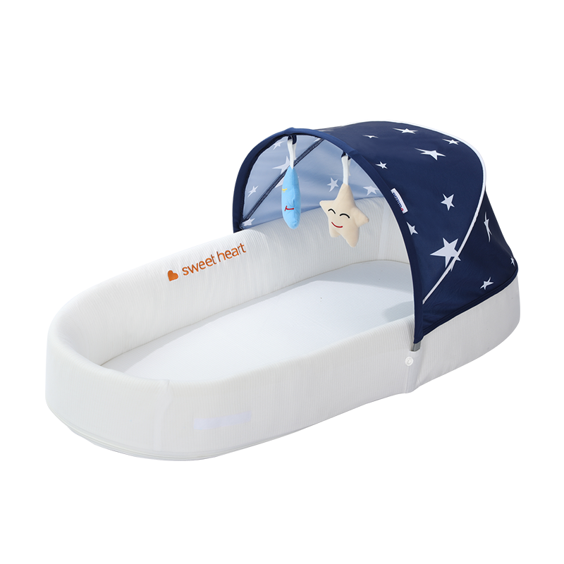京东超市VALDERA瓦德拉便携式床中床婴儿床可折叠可移动新生儿宝宝床多功能BB床上床 蒂芙尼蓝161.7元