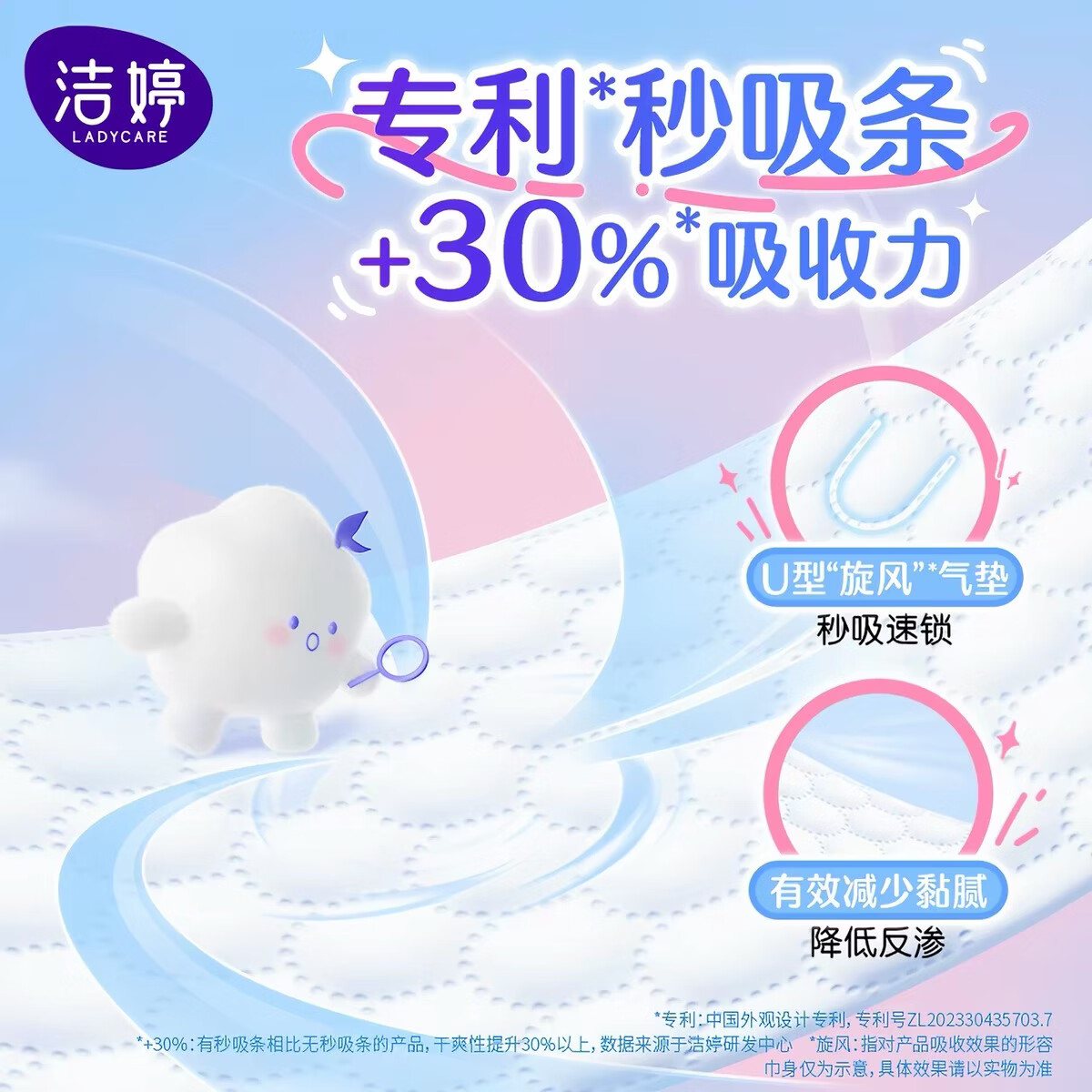洁婷卫生巾樱花透气双U消毒级甜睡姨妈巾迷你巾瞬吸干爽 【纯245日用组】基础款透气双U/消毒级/吸隐力到手38片