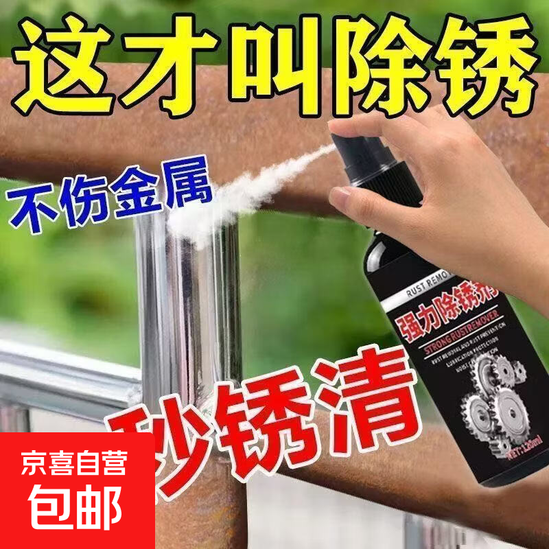 电动车链条除锈剂一喷净强力除锈神器钢铁金属铁锈清洗除锈液电动车骑行养护必备 1瓶装