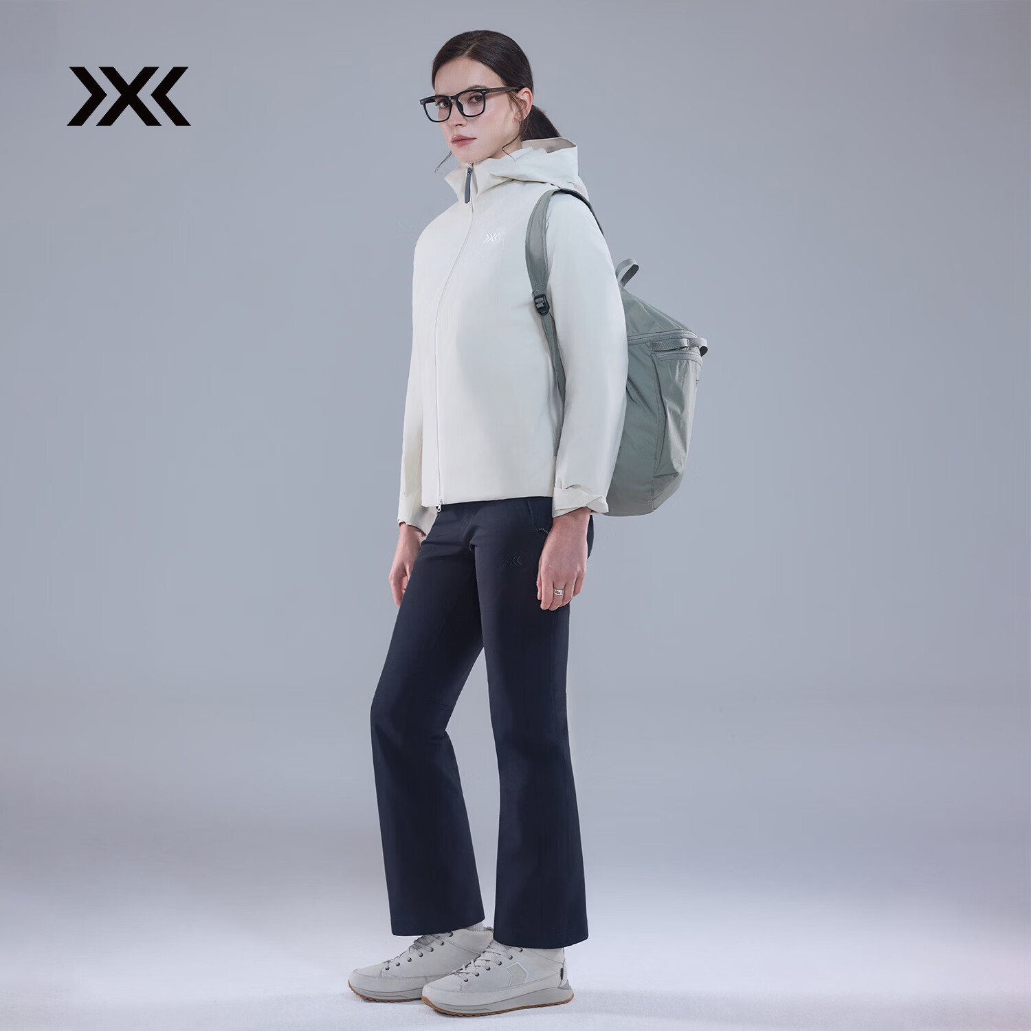 XBIONIC风盾S3普瑞斯微喇商务软壳裤女长裤休闲户外运动裤通勤保暖抑菌 暗夜黑 M