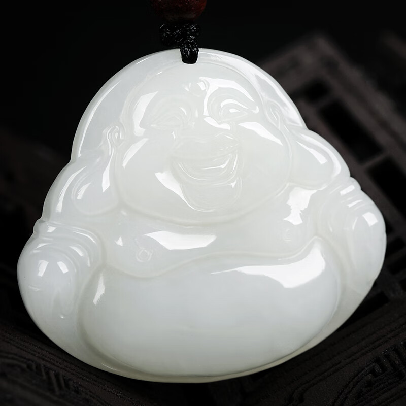 凤禧珠宝 和田玉佛吊坠男女款大号佛公玉坠玉石吊坠玉器项链玉佩 新年