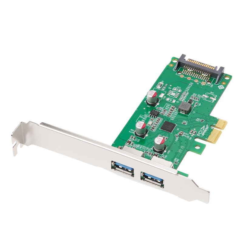 芯梦达 pciex1转type-a 2口4口usb3.1扩展服务器pcie转4口usb3.
