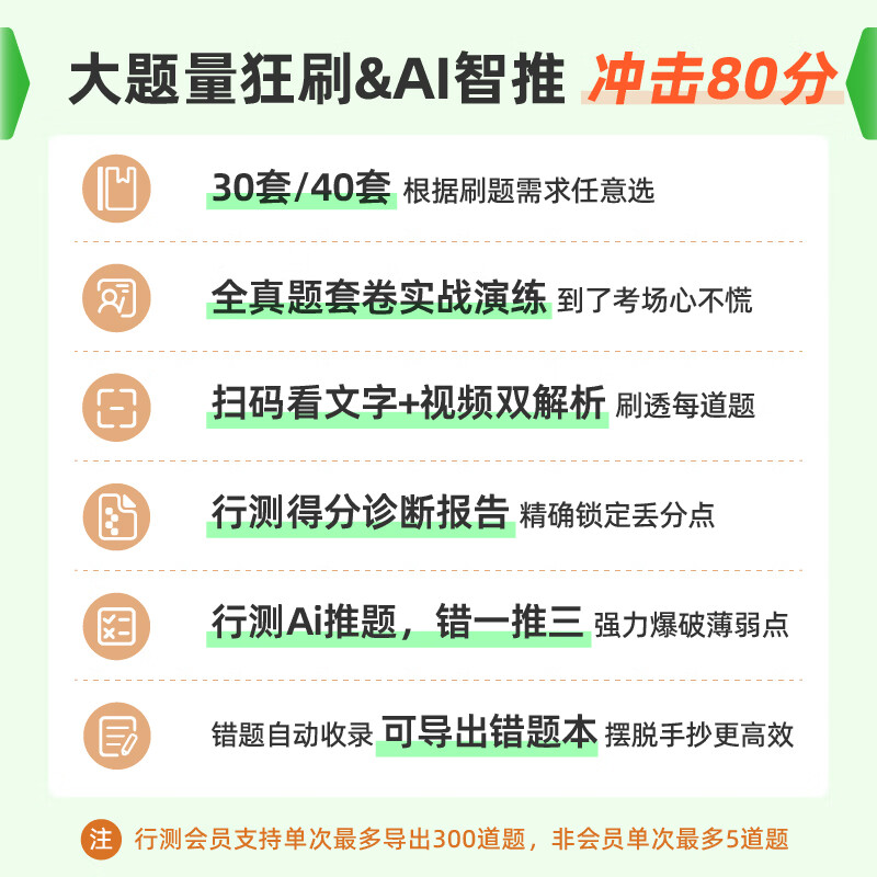 预售粉笔公考2027国考真题公务员考试真题试卷国考真题狂刷30套40套行测申论真题卷历年真题实战刷题不含纸质解析送电子解析 国考真题狂刷40套