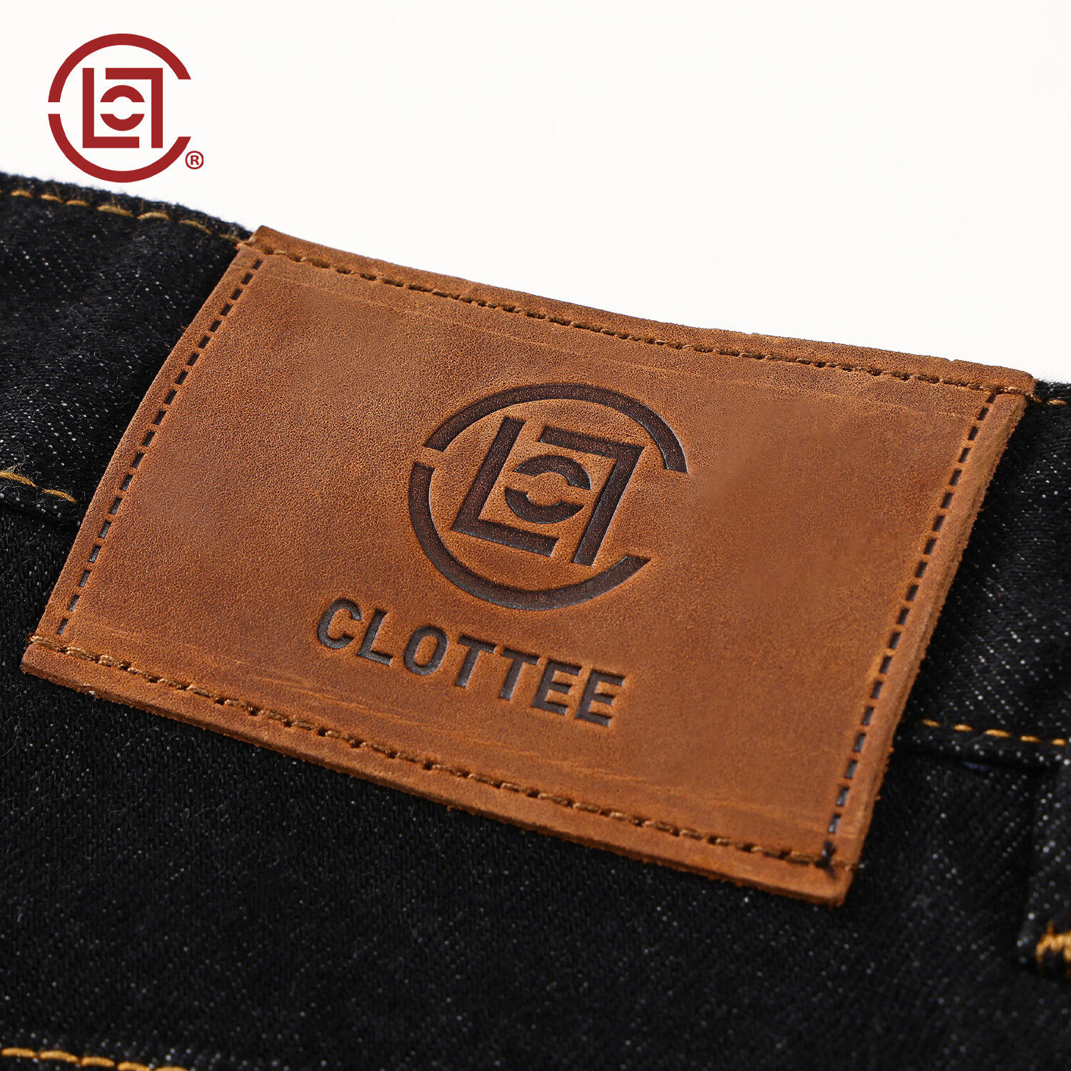 CLOTTEE by CLOT陈冠希街头休闲男士长裤复古阔腿直筒牛仔裤男女同款 原黑色 （爆款） 29 推荐身高体重：160-170cm/50-65kg