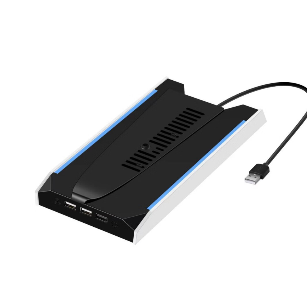 掌汇适用PS5SLIMPRO主机通用RGB散热底座直立支架P5散热风扇游戏配件 PS5/SLIM/PRO三款主机用散热底座