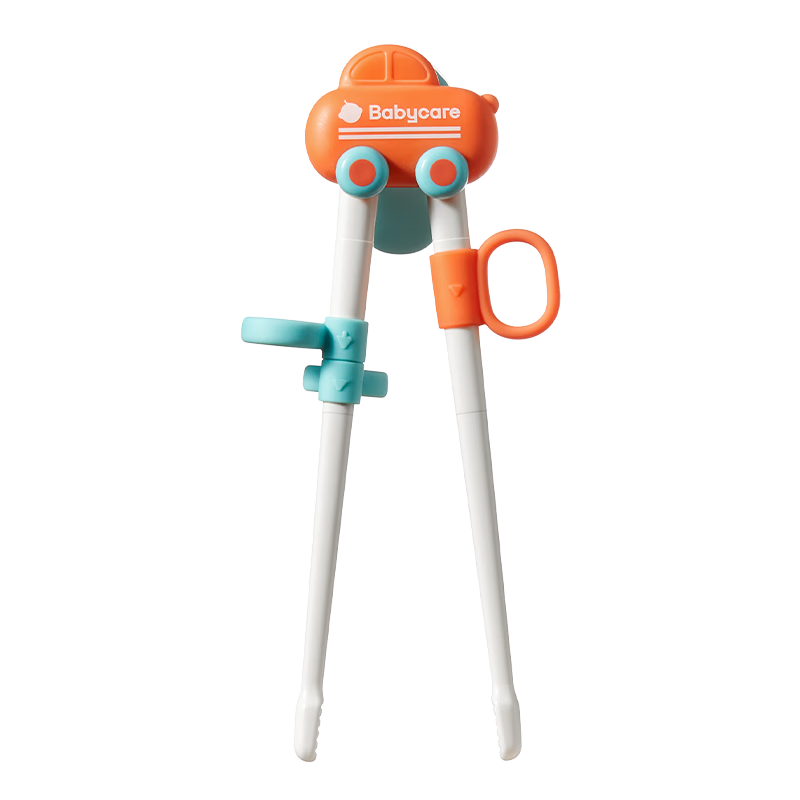 babycare儿童筷子训练筷自动回弹筷学习筷宝宝筷子虎口训练筷练习筷单筷橙