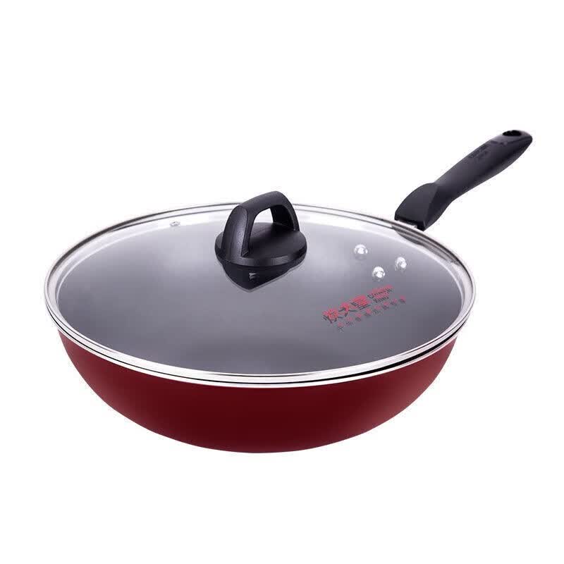 炊大皇（COOKER KING）炒锅不粘锅平底家用电磁炉燃气灶通用30cm少油烟健康炒锅 30CM炒锅带盖子怎么样,好用不?