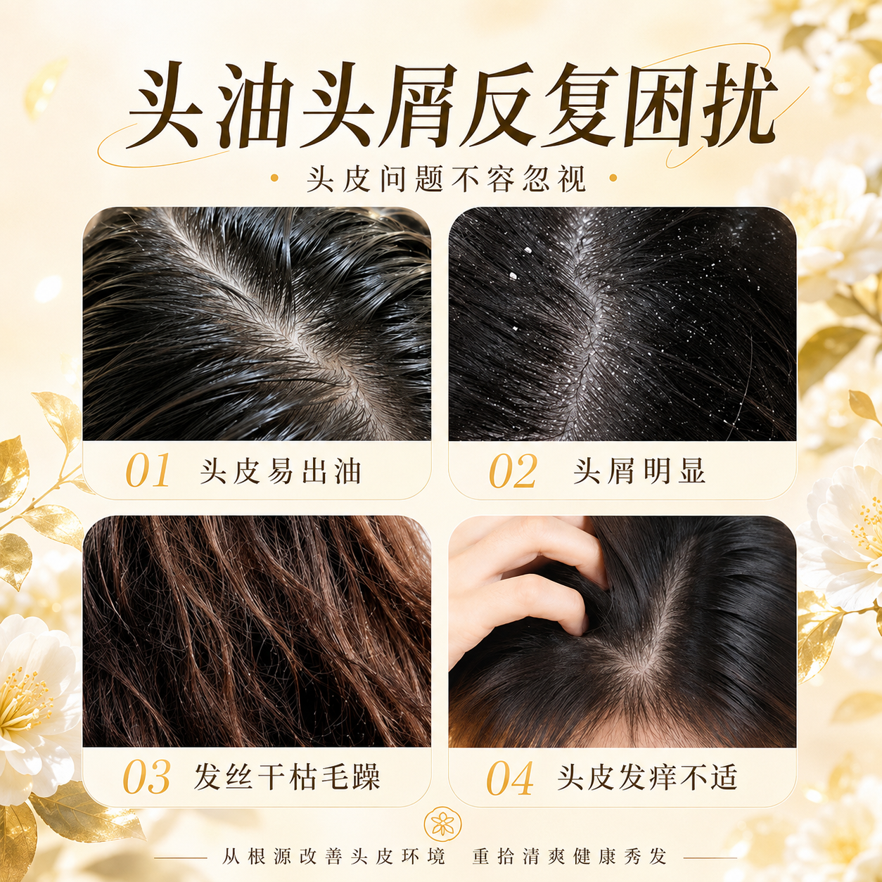 DR.VERYOCE洗发水男女士专用去屑止痒控油持久蓬松留香氨基酸花香洗头膏发露 白茶洗发水850ml-1+白茶沐浴露850ml-1【洗护套装】 商超控油去屑香氛洗发水热卖TOP