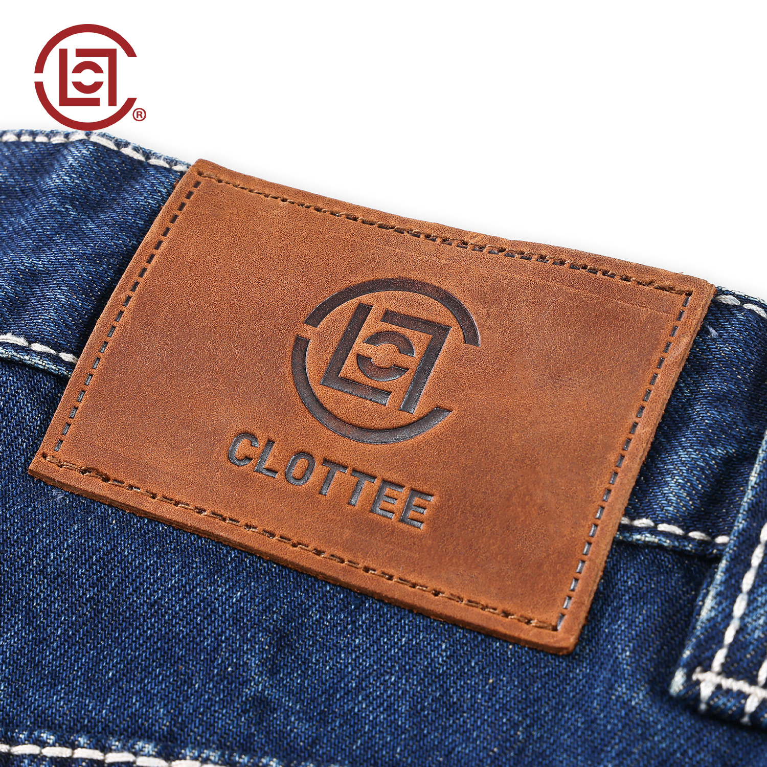 CLOTTEE by CLOT陈冠希街头休闲男士长裤复古阔腿直筒牛仔裤男女同款 深蓝色 （挺括感） 29 推荐身高体重：160-170cm/50-65kg