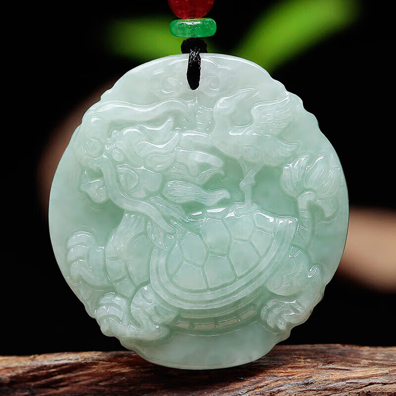 kzd龙龟吊坠翡翠龙头龟玉男女款玉佩项链玉龙龟玉坠龙头龟 玉坠龙头龟