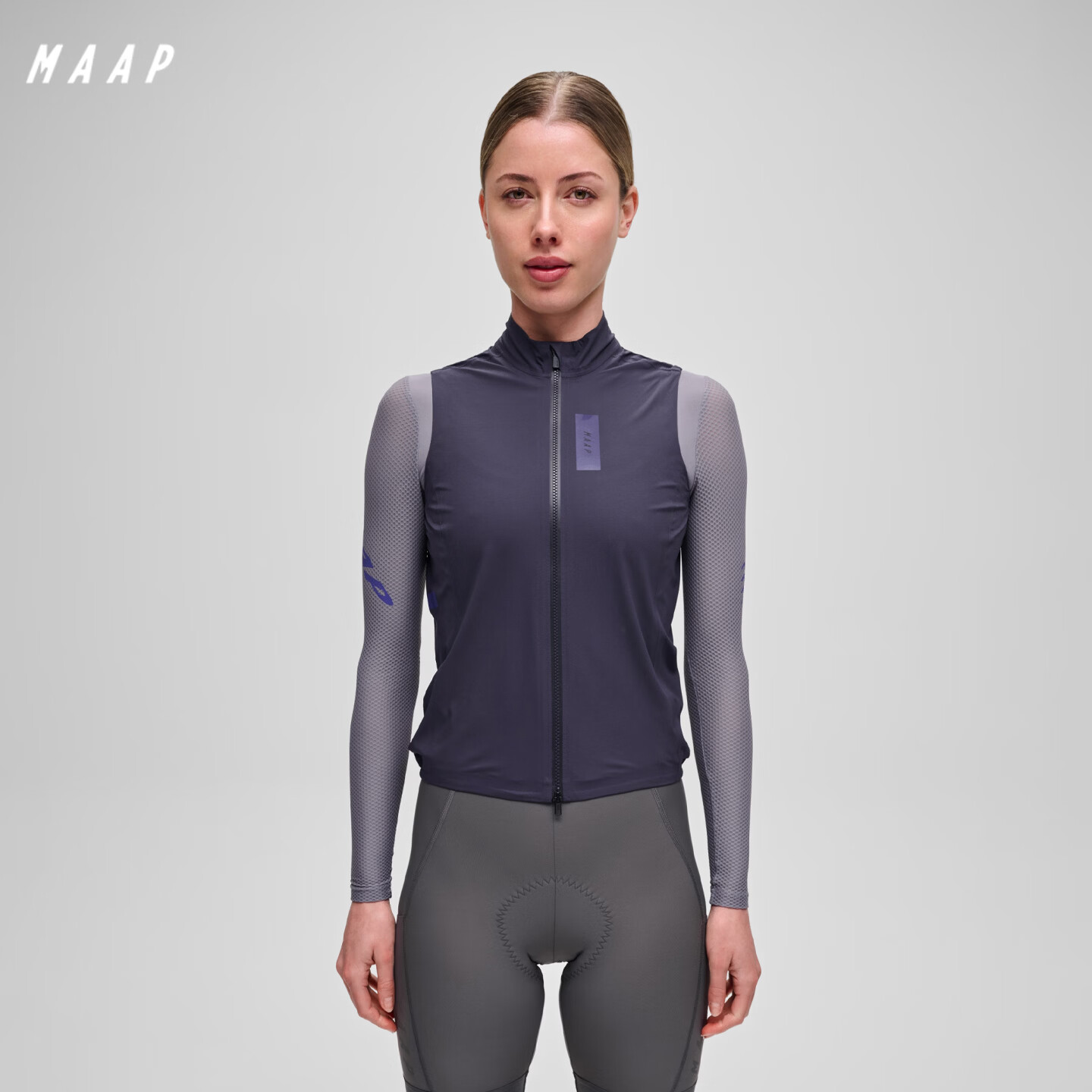MAAP【新品】女士 Pro Atmos Vest 防风防雨骑行马甲 深海蓝 S