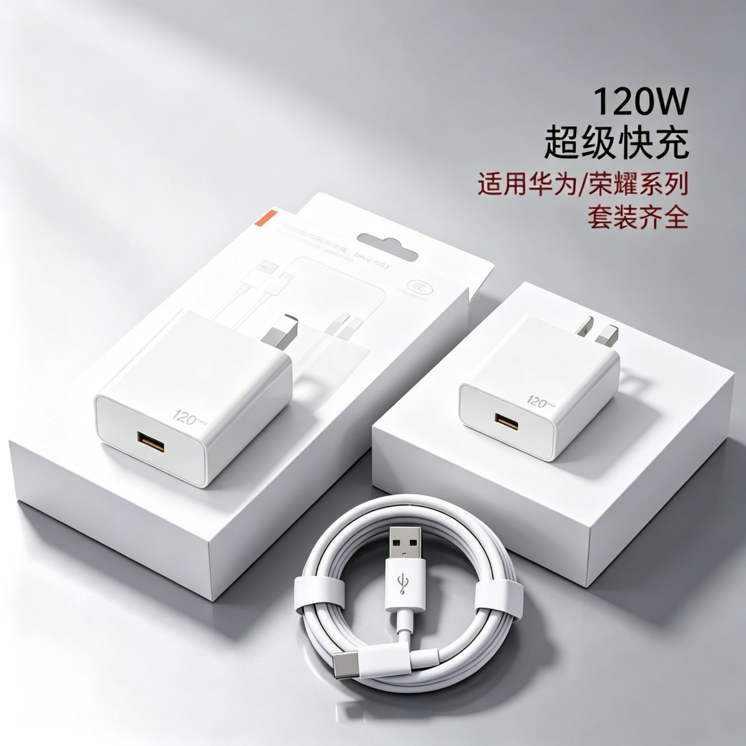 元族适用苹果充电套装30W快充头数据线套装/适用华为66W套装/适用荣耀66W套装/小米红米OPPOvivi120w 适用华为/荣耀120W