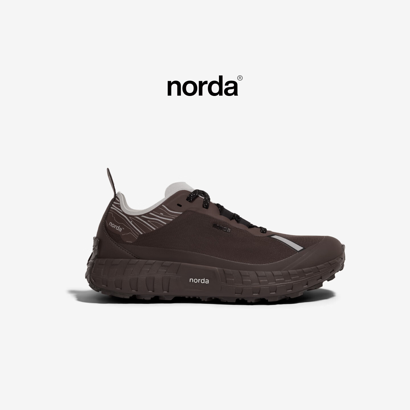 NORDA【新品】 001A男女低帮越野跑鞋Dyneema户外徒步轻便耐磨运动鞋 茴香褐 41 (男) (建议拍大半码)