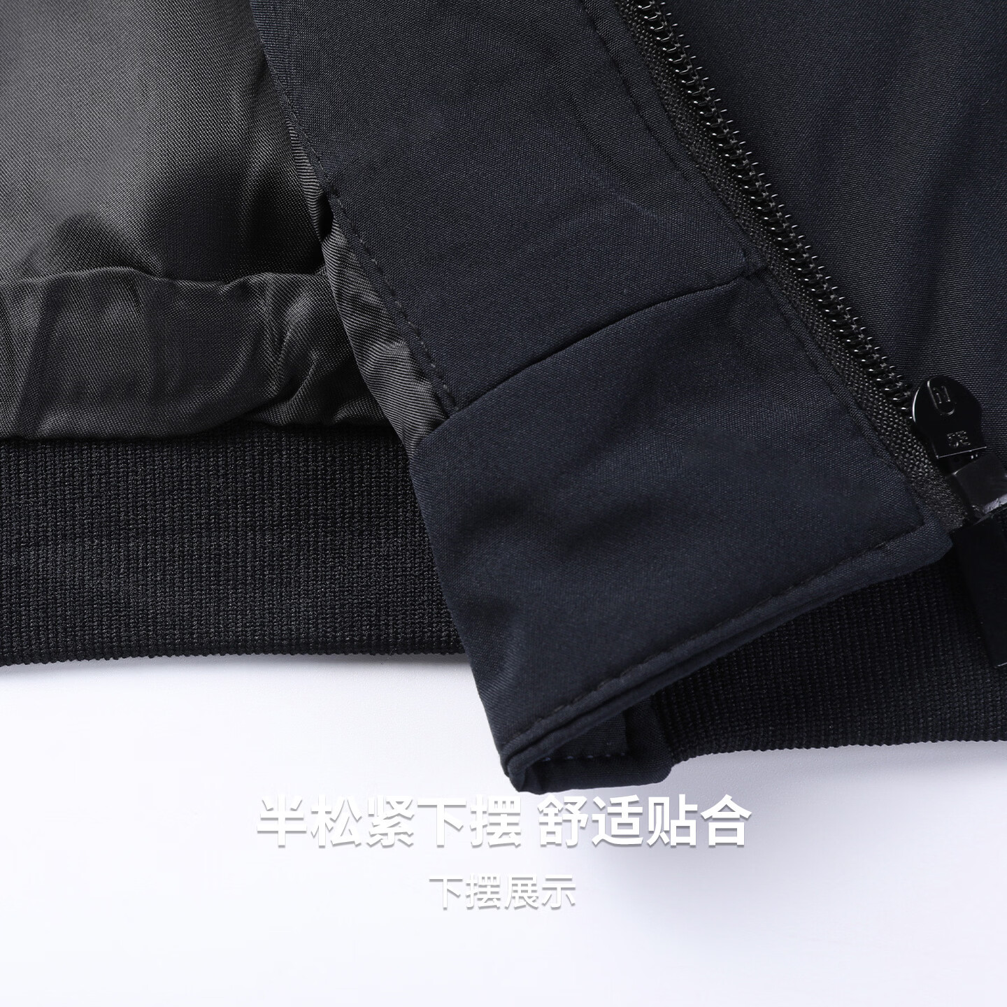 圣得西;【商务系列】棒球领复古经典高级感商务男士夹克秋冬防风休闲外套 黑色-棒球领夹克 4XL