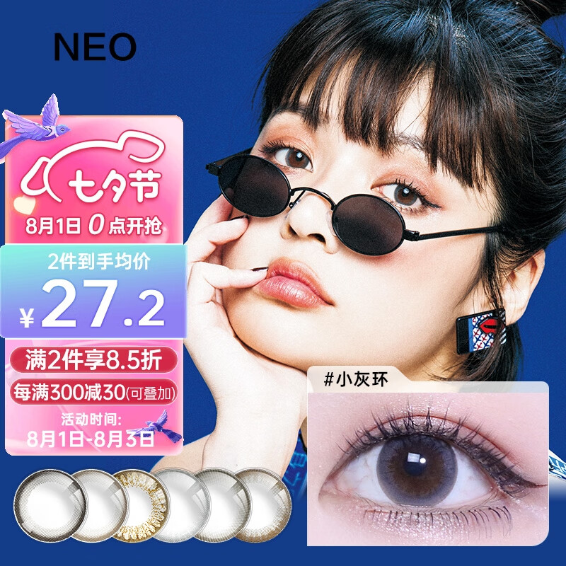 NEOCUTEY彩色隐形眼镜价格趋势及销量排行榜