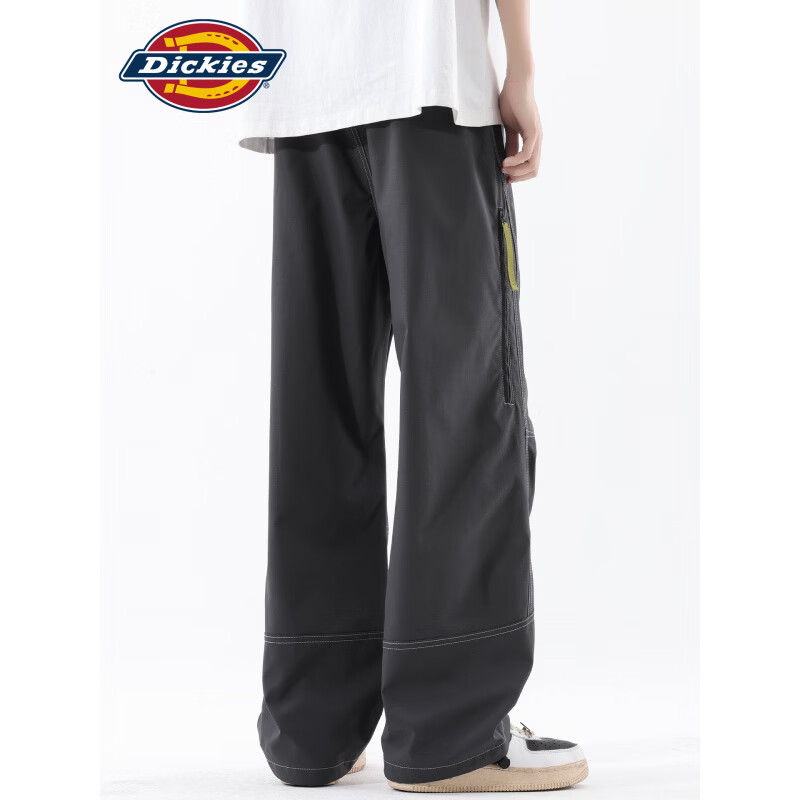 Dickies美式复古休闲裤男士2026秋季新款宽松舒适百搭运动时尚长裤子男装 黑色 【官方正品】 2XL 【建议155-175斤】
