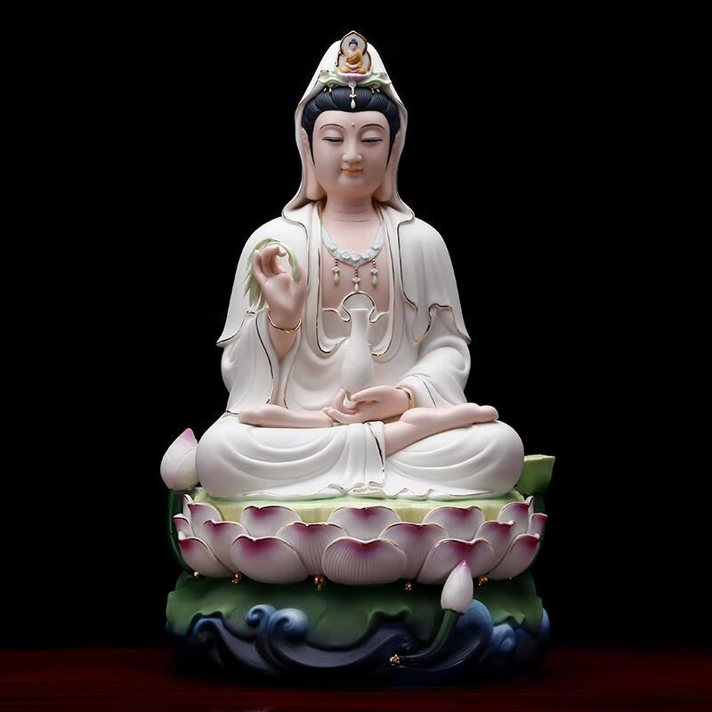 家居摆件 16白衣观音(盘腿款)
