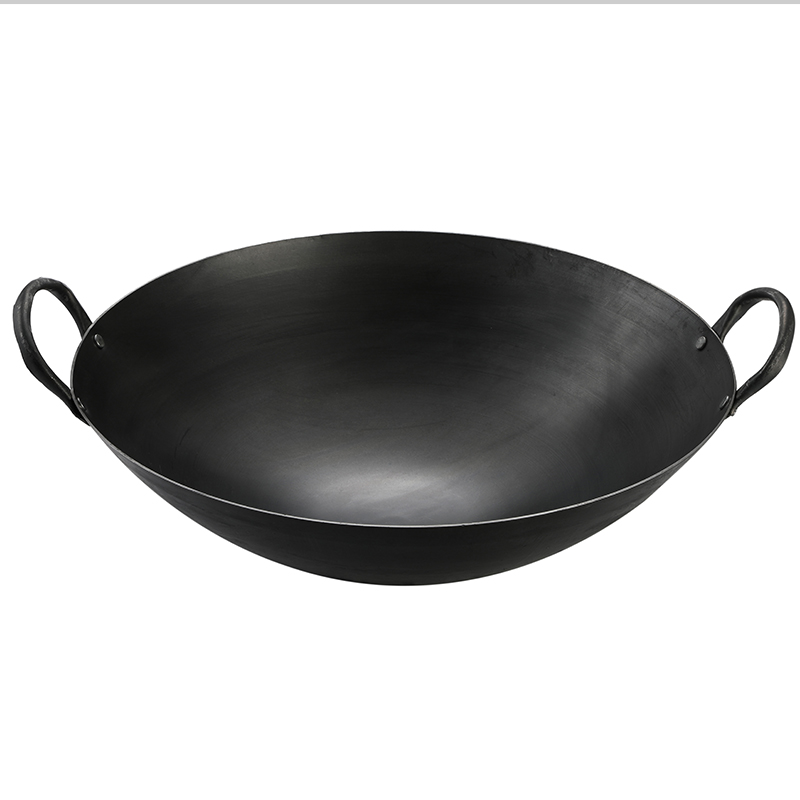 菩本家双耳铁锅加厚加深大炒锅不粘锅家用大铁锅特大号商用 40双耳