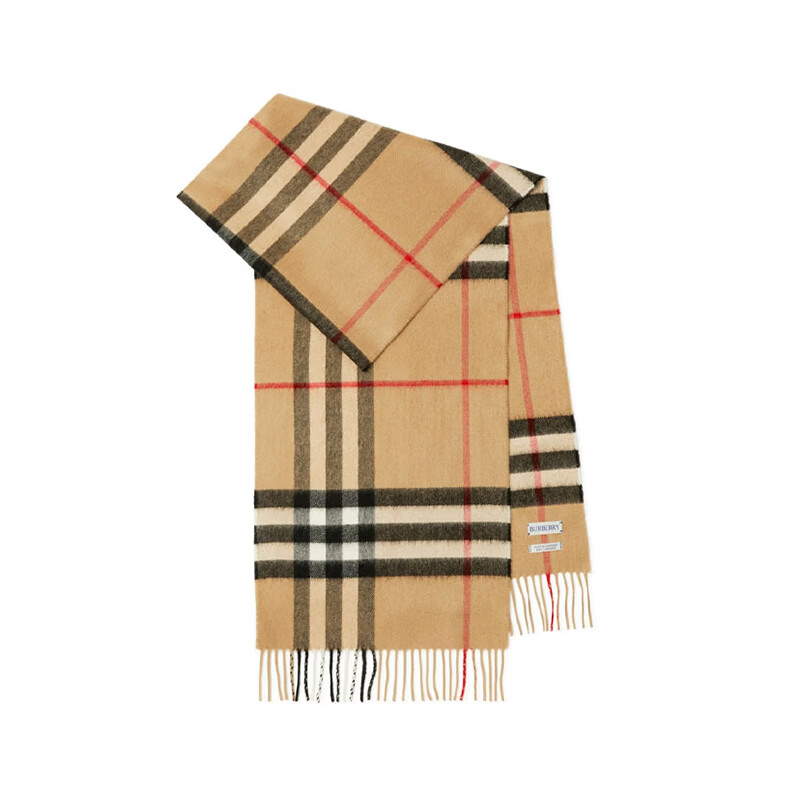 博柏利（BURBERRY）围巾典藏米色生日礼物送女友 典藏米色