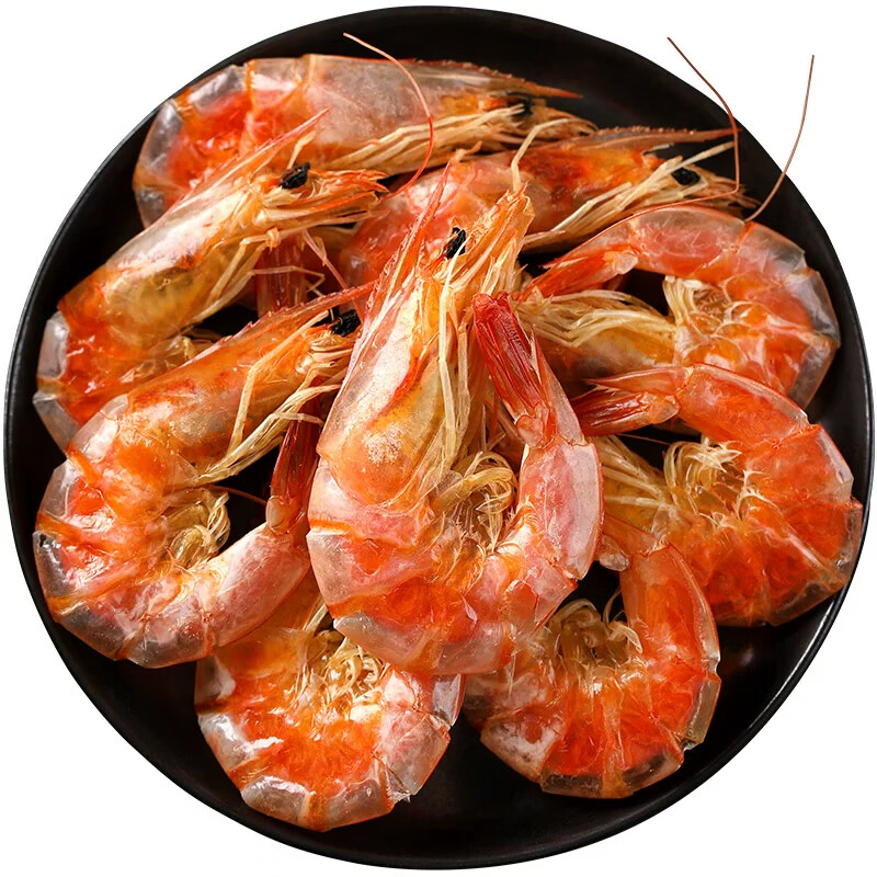 一虾一世界即食烤虾干 活虾现烤海虾 孕妇儿童海产小吃宝宝零食 健康轻食 烤虾干250g【45-55只】