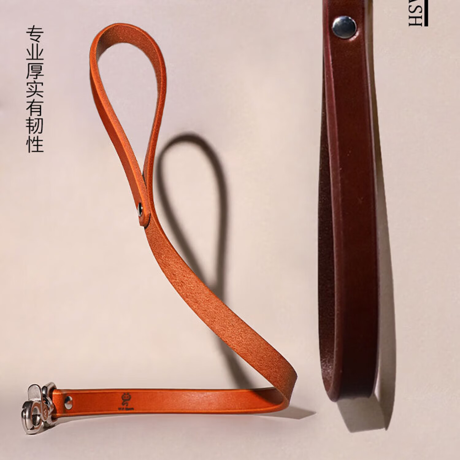 W.H SPANK真牛皮情趣项圈禁锢束缚牵引链项链脖圈项圈K8K9情侣夫妻情趣道具 皮项圈【束缚】咖色