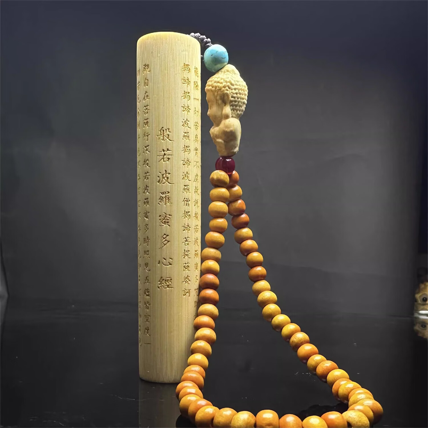 艺竹情鎏金实心玉竹雕刻心经金箍棒手把件文玩竹子把件盘玩实心竹把玩件 金箍棒1.8-2.0厘米长6-8厘米