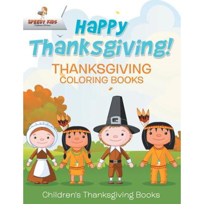 预订 happy thanksgiving! thanksgiving coloring bo