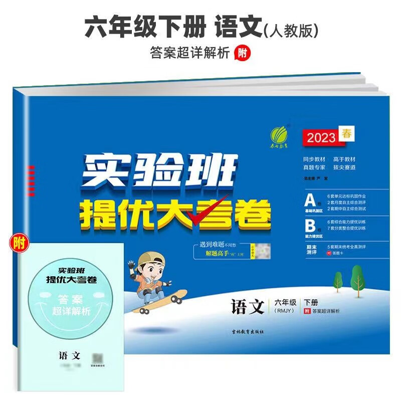 【官方正版】2023版实验班提优大考卷六年级上册下册语文数学英语人教版北师版外研版译林版苏教版 小学6年级上下册教材同步测试卷春雨教育 六年级下册 语文 人教版怎么样,好用不?