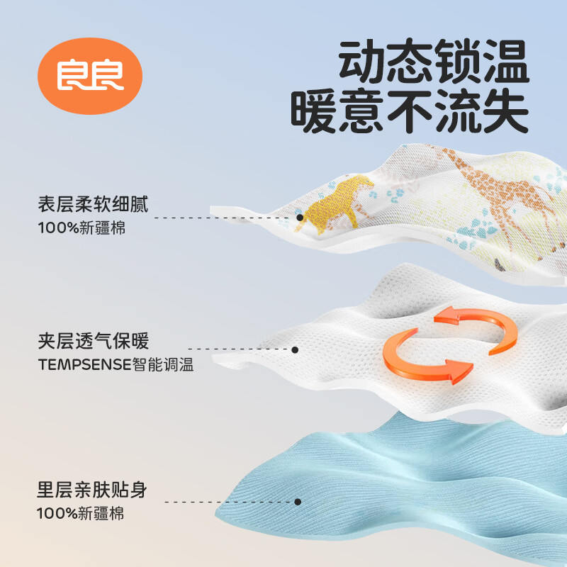 良良(liangliang)儿童被子低敏婴儿夏季空调盖被适用幼儿园午睡被四季通用送礼 雨林奇遇·恒温豆豆绒夹棉款【100G·春秋被】 150*120cm