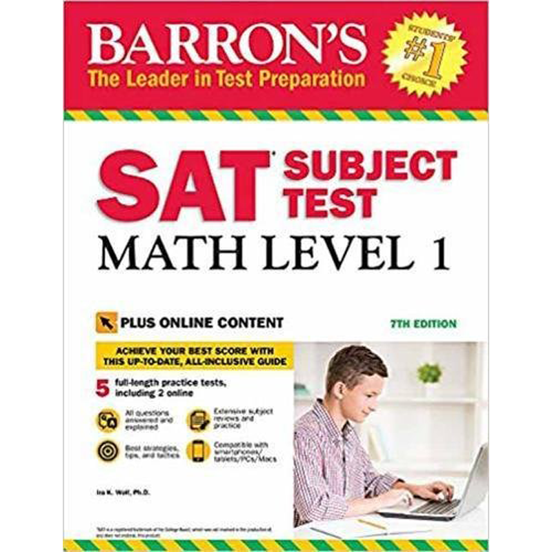 BARRON'S SAT SUBJ. TEST:MATH LEVEL 1, 7TH ED
