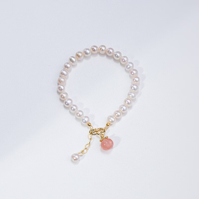 铭闽情人节礼物2023新款手链女淡水珍珠温柔简约时尚百搭 天使之泪淡