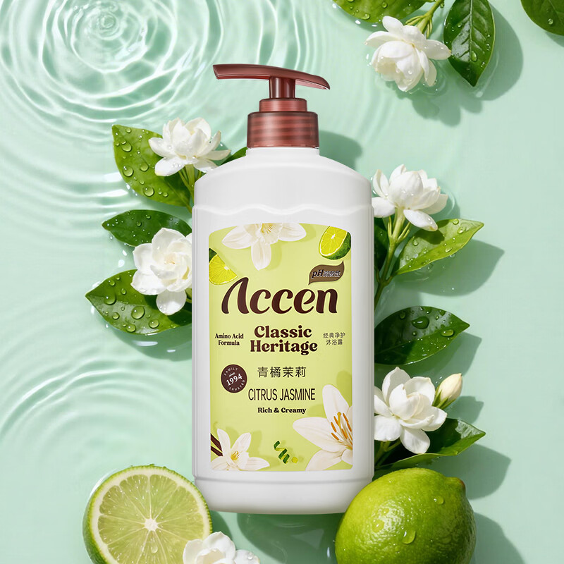 澳雪(accen)孙杨代言 香氛美肌花果香沐浴露套装留香沐浴液 500ml*3乌木玫瑰+山茶花+青橘茉莉