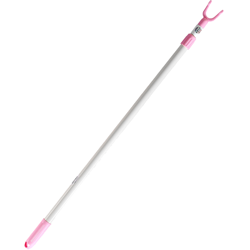 茶花撑衣杆晾衣杆活动衣叉伸缩收衣杆挑衣杆晾衣叉衣杆叉晒衣叉0718 蓝色(1个)