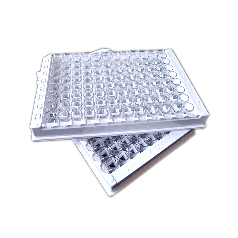 96孔可拆卸酶标板平底透明高结合表面  单条可拆