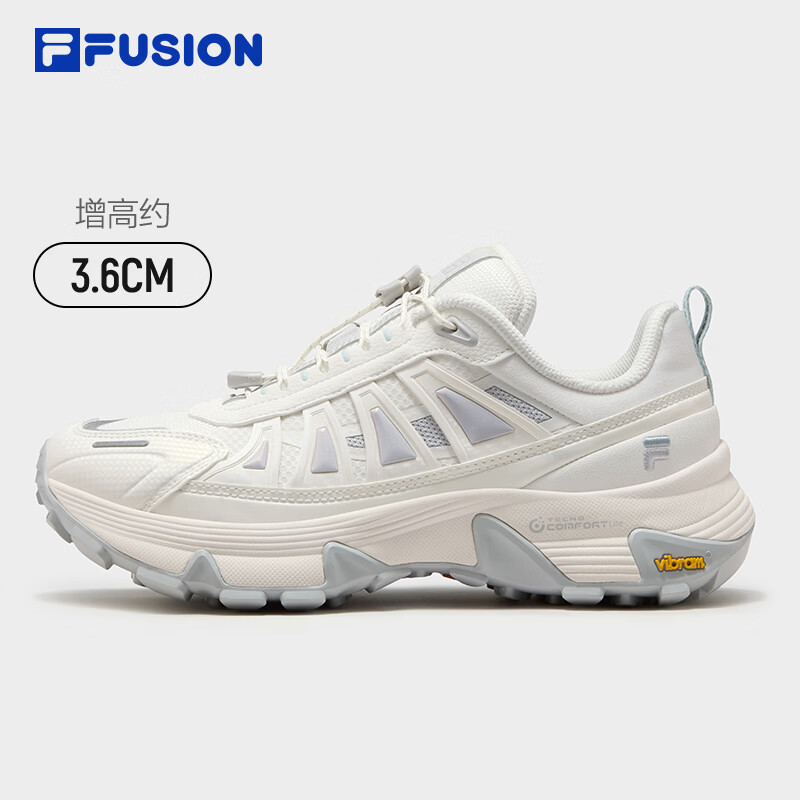 FILA斐乐COMO Y SO丨 FUSION潮牌湖系户外鞋26冬新款女鞋透气耐磨 雪白-SW 36