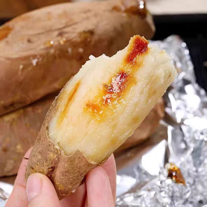 豫西臻选【绿色食品】牛奶白心板栗薯蜜薯 红薯地瓜烟薯番薯哈密白蔬菜 中果精选5斤(3-8两)