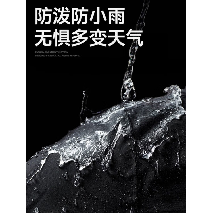 JEEP SPIRIT吉普JEEP超好看的橙色软壳冲锋衣女款三合一可拆秋季旅游徒步登山 男女同款-潜水蓝【抓绒内胆 可拆卸】 2XL