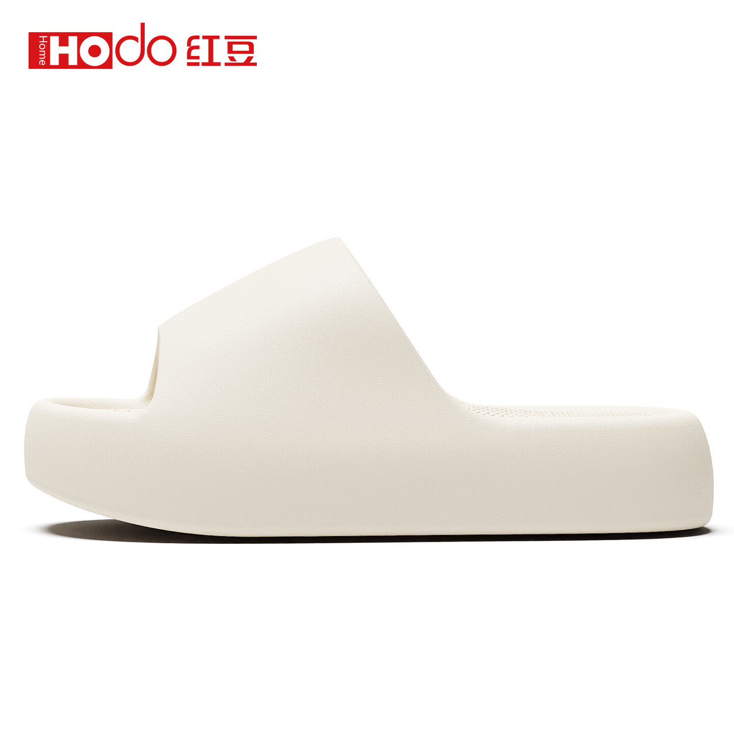 红豆(Hodo)EVA拖鞋女款厚底防滑颗粒纹理踩屎感2026新款室内家居防臭凉拖男 白色【静音按摩底】 38-39 正码