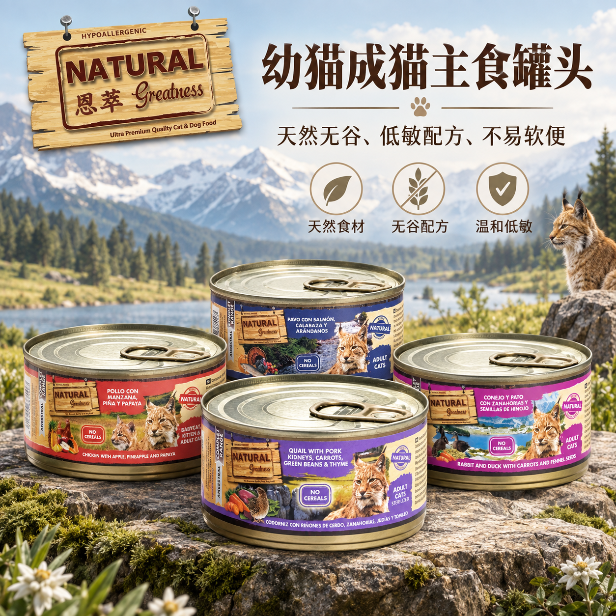 NG恩萃猫罐185g*12 119元 - 美泡泡