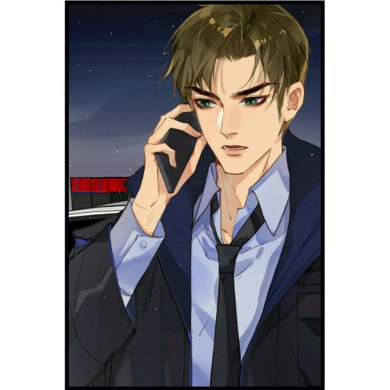 滕瑞雨数字油画diy不健全关系漫画人物钱错:手绘涂色丙烯画装饰画