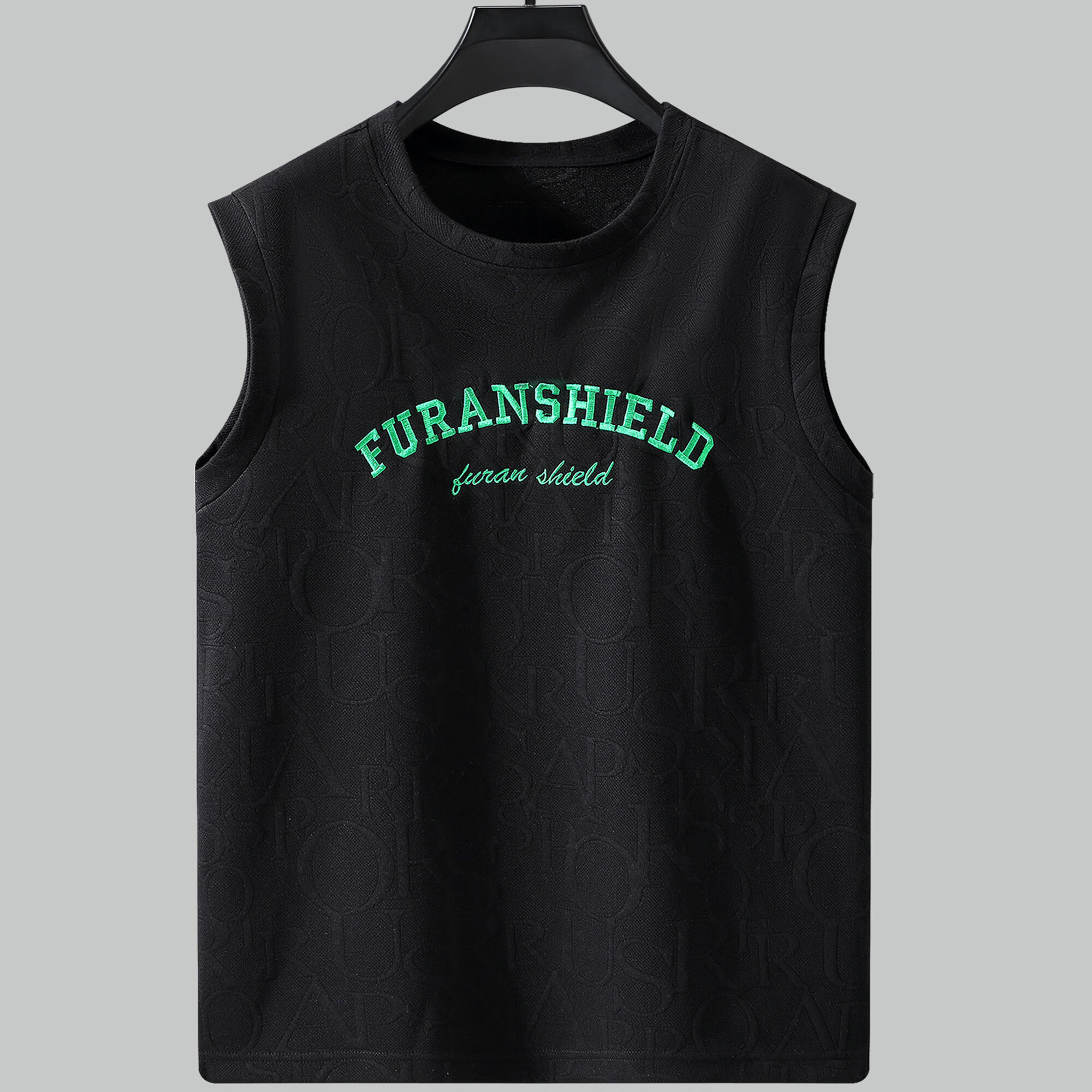 尺帛350斤加肥加大夏季运动背心男胖子男生衣服搭配帅气无袖男t恤大码