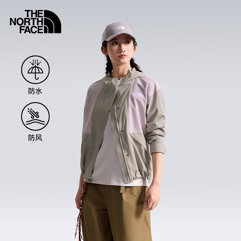 北面（The North Face）硬壳冲锋衣女Dryvent防水防风户外百搭外套8J6Y 0EX L