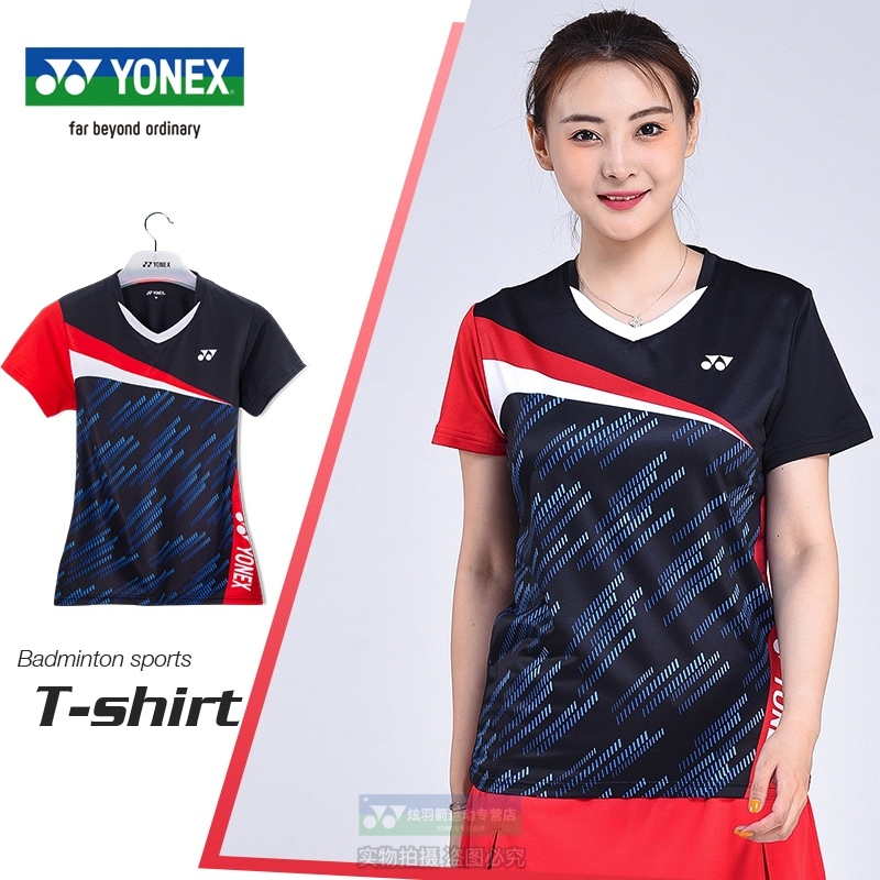 yy男女运动服t恤短袖团队比赛服  速干球衣训练服 女士上衣 210381bcr
