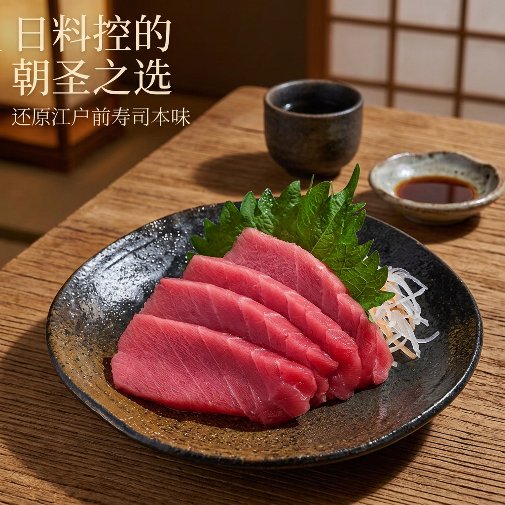 蓝其金枪鱼赤身肉块背部肉无脂肪健身营养高蛋白凉拌沙拉生腌香煎 【分享装】到手1200G左右纯肉块