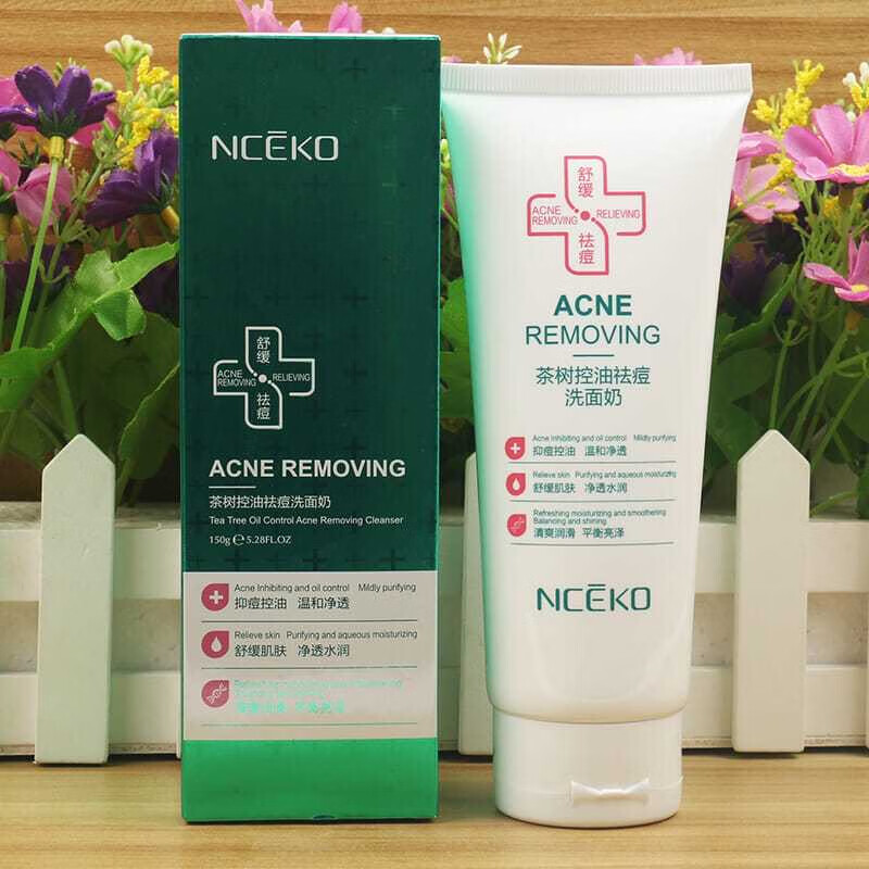 世家茶树舒缓控油祛痘洗i面奶清爽温合男女适用洁面乳 茶树祛痘洗面奶